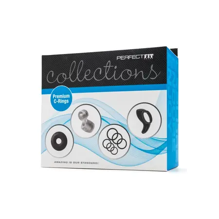Perfect Fit Premium C-Rings Set - Silikonski izbor, 6 veličina, crna