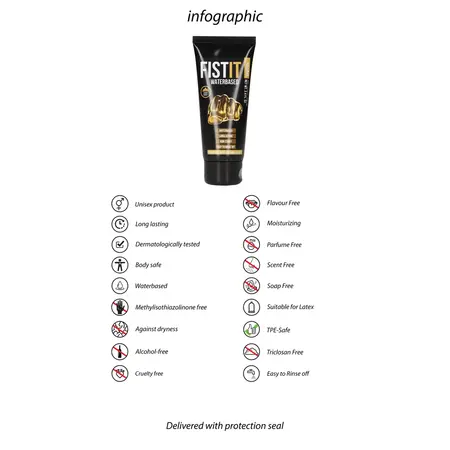 Fist It Vodeni Lubrikant 100ml - Prozirna, Dermatološki Testirana Formula