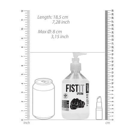 Fist It Vodeni Lubrikant 500ml - Transparentna, Neutralna Formula