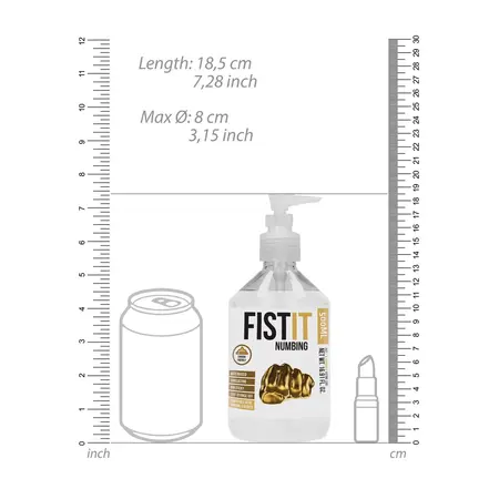 Fist It Umirujući Vodeni Lubrikant 500ml - Neutralna Formula, Veliko Pakovanje