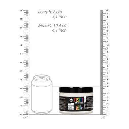Fist It Extra Thick Rainbow vodeni lubrikant 500ml, bezbojan