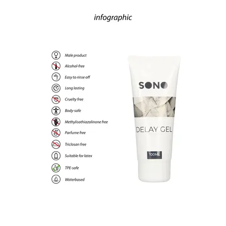 Orgasmix Delay Gel 100ml - Prolonging Formula for Men, Easy-Use Tube