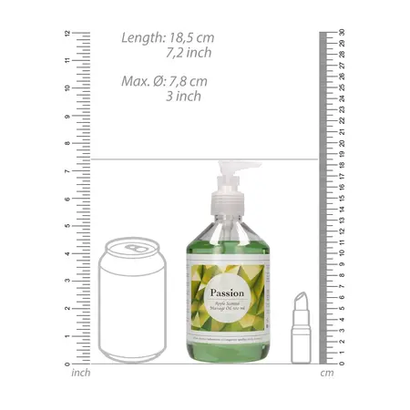Passion Massage Oil Apple Scented 500ml - Nourishing Herbal Formula
