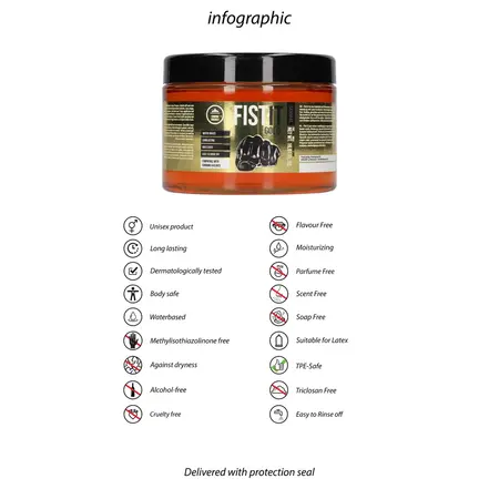 Fist It Gold Lubrikant na Vodenoj Bazi 500 ml - Dermatološki Testiran