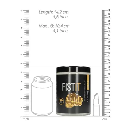 Fist It Lubrikant na Vodenoj Bazi 1000 ml - Velika Bistra Tegla Gela