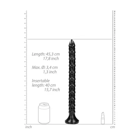 OUCH! Ljuskavi intimni fleksibilni model 40 cm sa usisnom čašicom