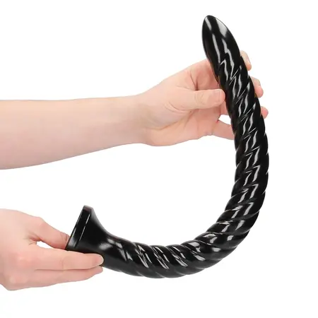 OUCH! Swirled Anal Snake 40 cm - Flexible Silicone Intimate Trainer