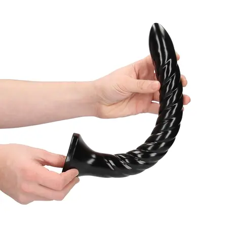 OUCH! Uvijena analna zmija 30 cm fleksibilni intimni trenažer sa usisnom čašicom