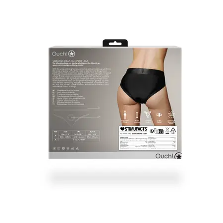 Lovetoy Vibrantni Strap-On Hipster Gaćice XS/S Crna sa Punjenim Bulletom