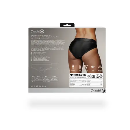 Loving Joy Vibrantni Hipster Pojas M/L Crna - Čipkasti Otvoreni Dizajn i Bullet