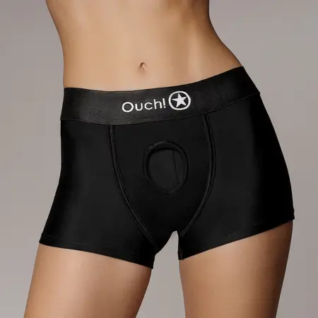 Sinner Gear Vibrating Strap-On Boxer XS/S Black - 10-Speed Rechargeable System
