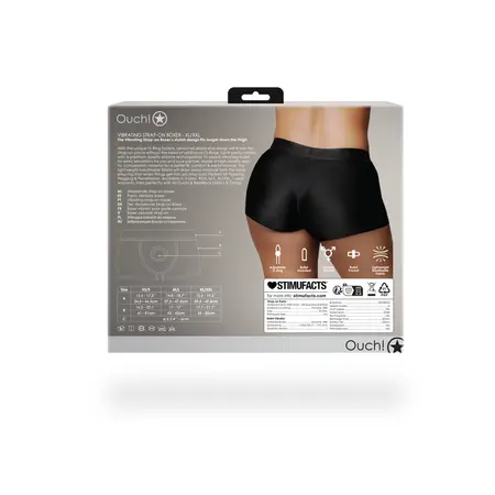 Satisfyer Strap-On Bokserice XL/XXL Crna - Sistem za Punjenje sa Vibracijom