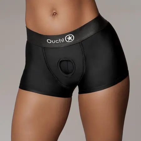Sinner Gear Vibrantne Strap-On Bokserice M/L Crna - Intimni Sistem za Punjenje