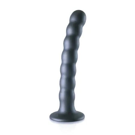 Ouch! Silikonski Model sa Perlicama sa Usisnom Čašicom 16.5cm Metalik Završna Obrada