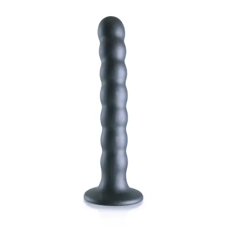 Ouch! Silikonski Model sa Perlicama sa Usisnom Čašicom 16.5cm Metalik Završna Obrada