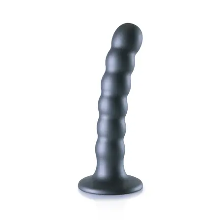 Ouch! Perlasti silikonski G-Spot intimni uređaj 13 cm metalik završna obrada