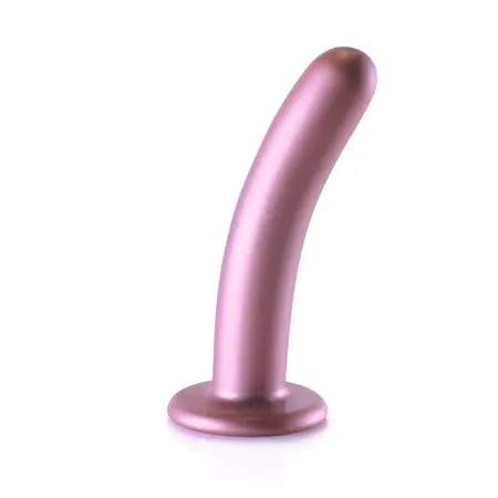 Ouch! Glatki silikonski intimni oblik 14.5 cm metalik ljubičasti model