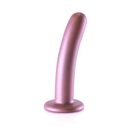Ouch! Glatki silikonski intimni oblik 14.5 cm metalik ljubičasti model
