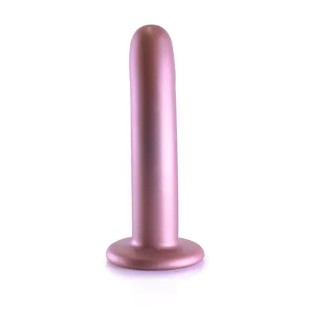 Ouch! Glatki silikonski intimni oblik 14.5 cm metalik ljubičasti model
