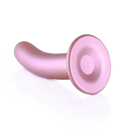 Ouch! Glatki silikonski intimni oblik 14.5 cm metalik ljubičasti model