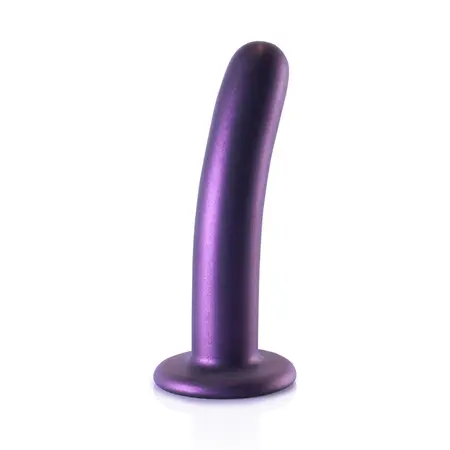 Ouch! Glatki silikonski model 6'' metalik - intimni uređaj sa usisnom čašicom
