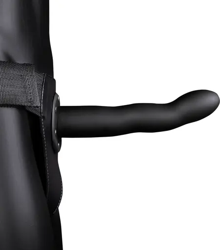 Ouch! Zakrivljeni podesivi šuplji sistem 20 cm - crni intimni dodatak