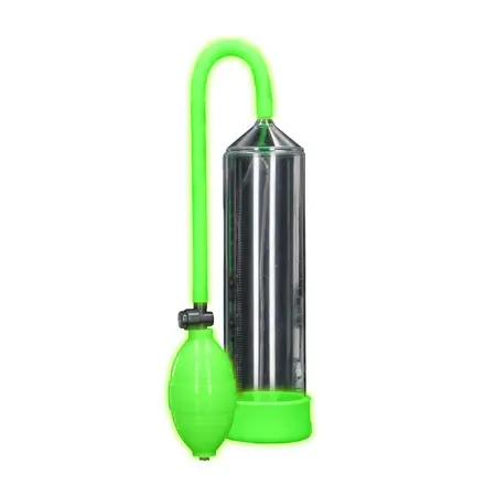 Ouch! Klasični intimni pump koji svetli u mraku, Ergonomski dizajn, Zeleni