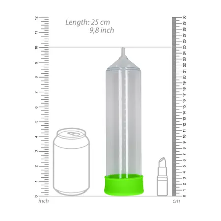 Ouch! Klasični intimni pump koji svetli u mraku, Ergonomski dizajn, Zeleni