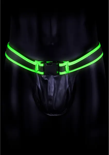 Ouch! Jockstrap S/M koji svetli u mraku - Podesivi fluorescentni harness