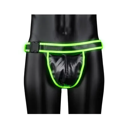 OUCH! Jockstrap sa kopčom L/XL - Podesivi harness koji svetli u mraku
