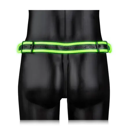 Ouch! Prugasti jockstrap S/M koji svetli u mraku - Podesivo pristajanje