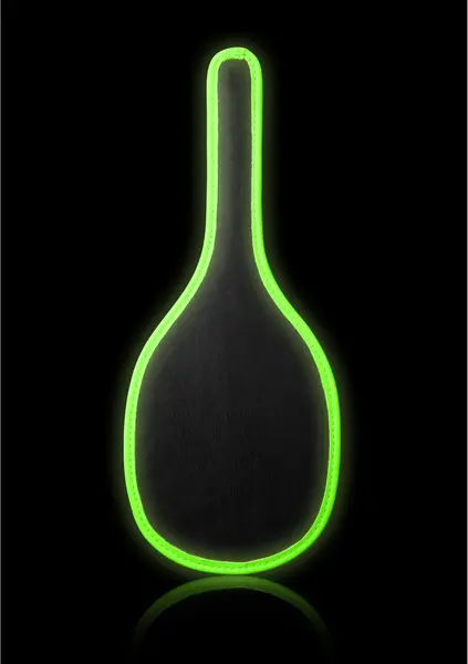 Ouch! Round Paddle Glow-In-The-Dark - Luminous Bondage Accessory