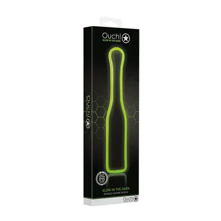 Ouch! Glow in the Dark Paddle - Luminous Bondage Accessory Green