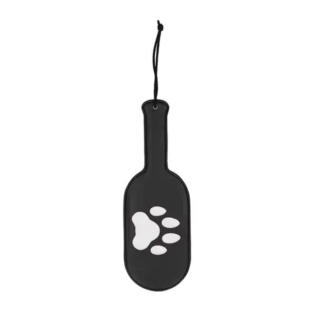 XR Brands Master Series Puppy Paw Paddle Black Flexible Design 32cm