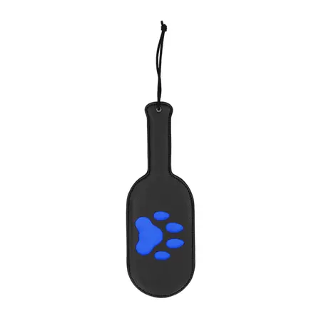 Master Series Puppy Paw Paddle Black Faux Leather 32 cm