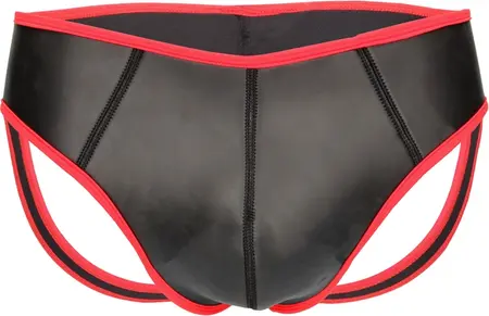 Ouch! Neoprenski jockstrap S/M - Podesivi struk, crni