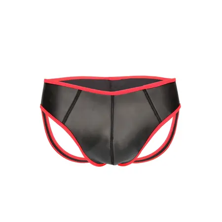 Ouch! Neoprenski jockstrap S/M - Podesivi struk, crni