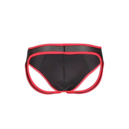 Ouch! Neoprenski jockstrap S/M - Podesivi struk, crni