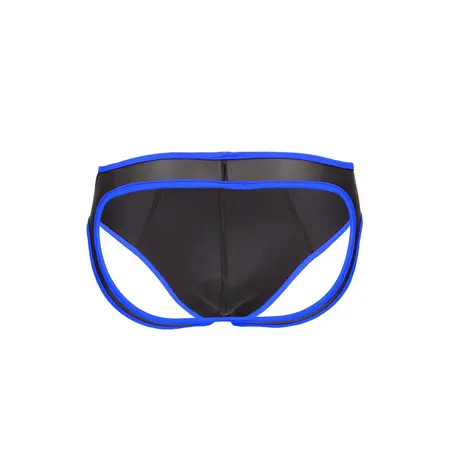 Ouch! Neoprenski jockstrap L/XL - Crni, podesivi atletski dizajn