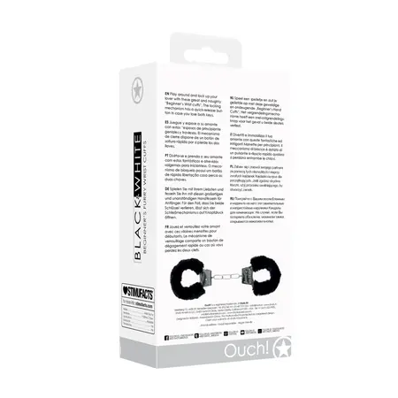 Pleasure Krzneni lisice sa mekom postavom i Quick-Release sistemom Crna