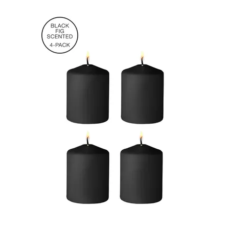 Tease Candles Disobedient Set od 4 Crne - Niskotemperaturni Vosek