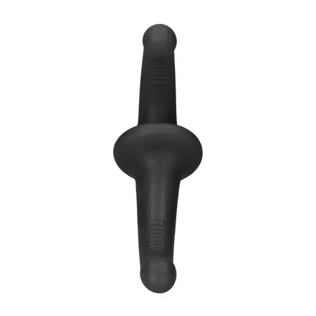 OUCH! Silikonski Strapless Strap-On sa Daljinskim, 10 Brzina, Crni, 19cm