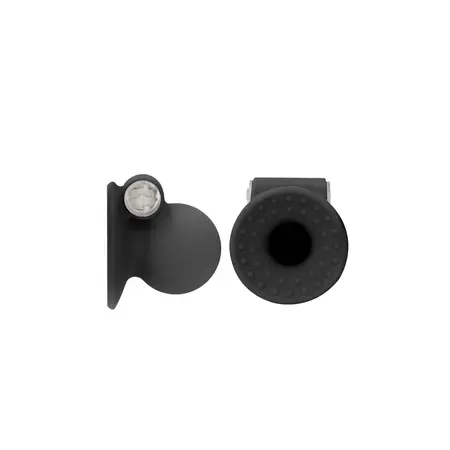 OUCH! Vibrating Nipple Pumps Set - Silicone & ABS, 10,000 RPM, Black