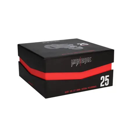 ManCage Model 25 Sistem Čednosti 3.5'' (9 cm) Crni Polikarbonat