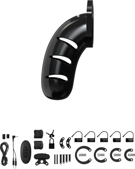 Man|Cage Model 22 Polycarbonate Cage with Electro-Stimulation 4.5cm/11.5cm