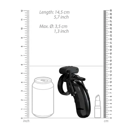 Man|Cage Model 22 Polycarbonate Cage with Electro-Stimulation 4.5cm/11.5cm
