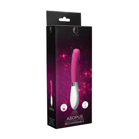Luna by Shots Asopus Punjivi Silikonski Vibrator 10 Režima Crni 21cm