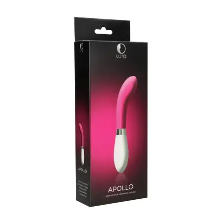 Luna by Shots Apollo Rechargeable Intimate Massager 21 cm Silicone Blue