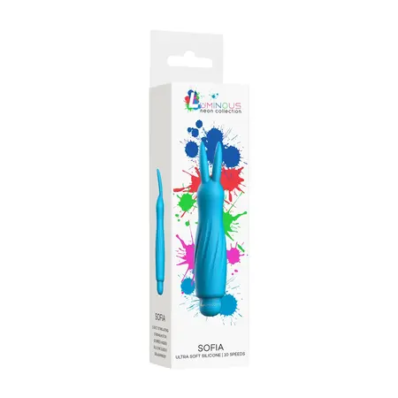 Sofia Silicone Rabbit System with 10-Speed Luminous Bullet, Pink