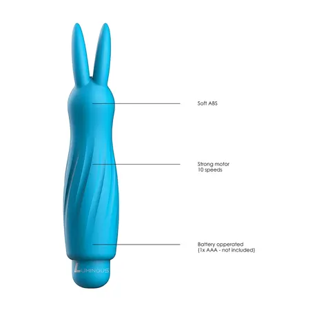 Sofia Silicone Rabbit System with 10-Speed Luminous Bullet, Pink